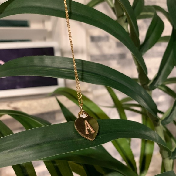 Tiffany & Co. Jewelry - Tiffany & Co 18k Heart Diamond Initial necklace